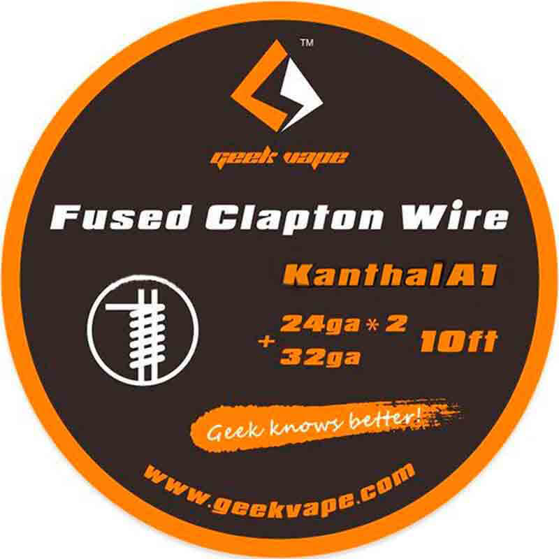 GeekVape 10ft GeekVape Kanthal A1 Fused Clapton Wire, 24GAx2+32GA Accessories>Bomuld / Wire